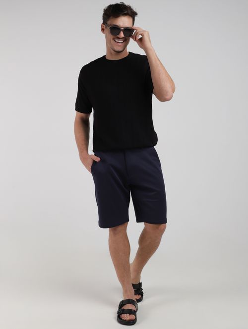 Bermuda Jersey Masculina MARINHO