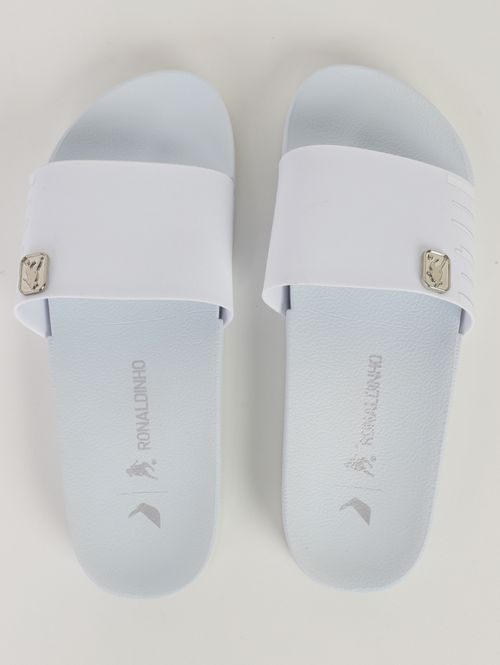 Slide Rider Masculino BRANCO/PRATA
