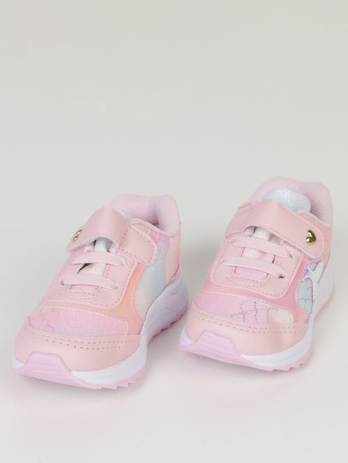 Tênis Sereia Infantil Para Menina - ROSA/BRANCO