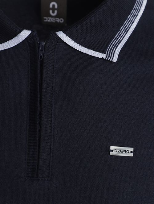 Polo Malha Suede Masculina MARINHO