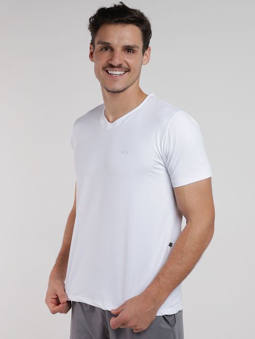 Camiseta Básica Poliamida Masculina BRANCO