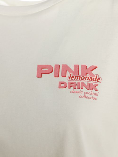 Blusa Manga Curta Pink Lemonade Feminina OFF WHITE