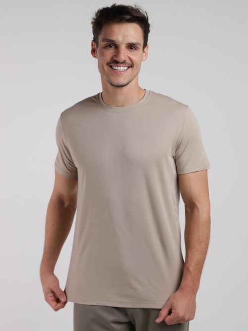 Camiseta Básica Masculina CAQUI