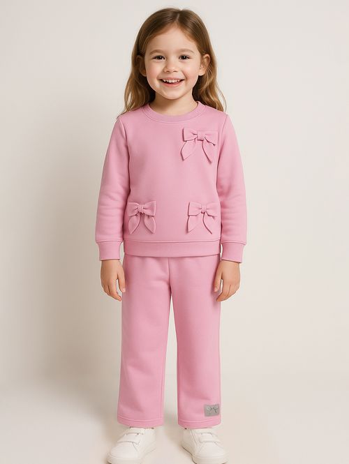 Conjunto Longo Infantil Para Menina - ROSA