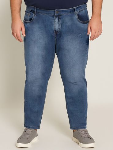 Calça Jeans Plus Size Masculina AZUL