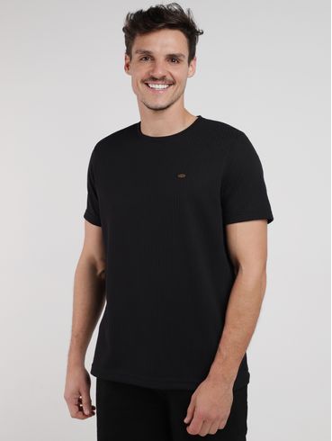 Camiseta Manga Curta Masculina PRETO