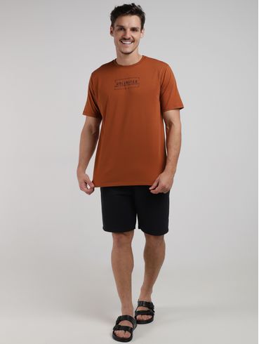 Camiseta Algodão Egipcio Manga Curta Masculina MARROM