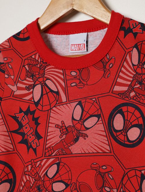 Conjunto Curto Spider Man Infantil Para Menino- VERMELHO