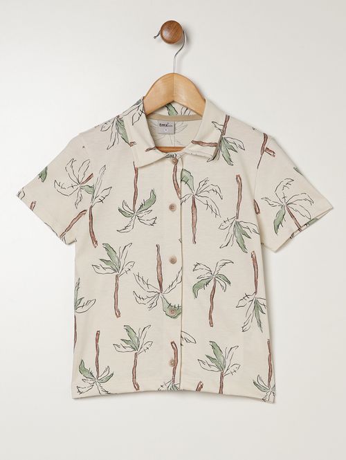 Camisa Manga Curta Infantil Para Menino - VERDE