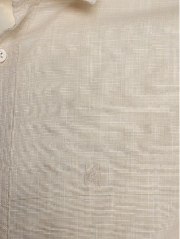 Camisa Comfort Verano Chambray Eletrón Masculina BEGE