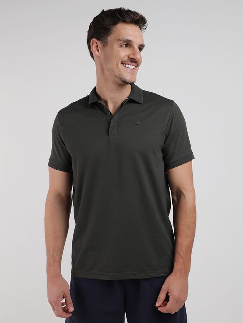 Polo Piquet Manga Curta Masculina VERDE