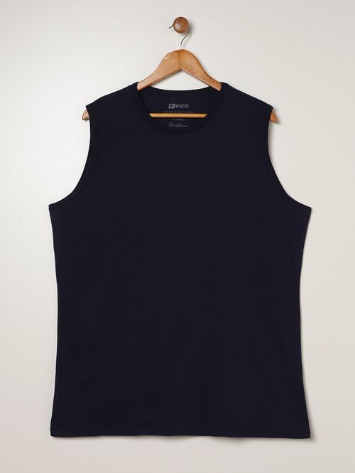 Camiseta Regata Básica Plus Size Masculina MARINHO