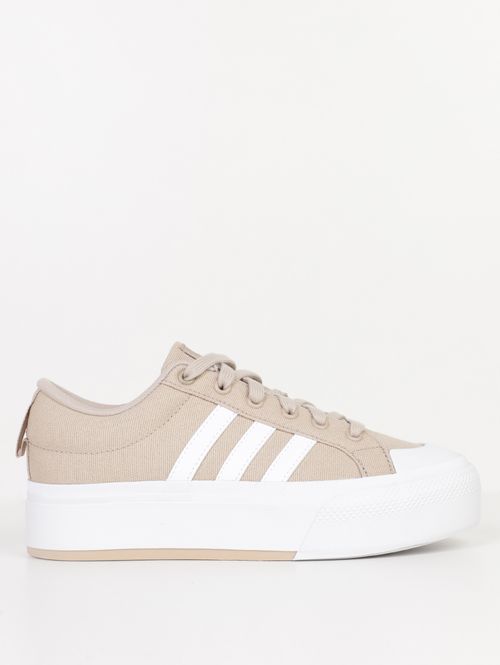 Tênis Casual Bravada Platform Adidas Feminino AREIA/BRANCO