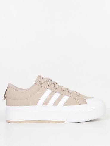 Tênis Casual Bravada Platform Adidas Feminino AREIA/BRANCO