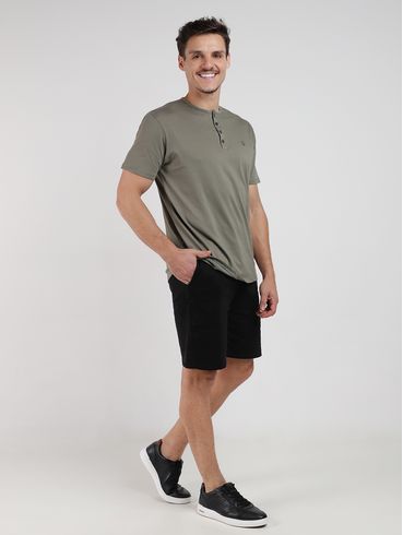 Camiseta Piquet Manga Curta Masculina VERDE