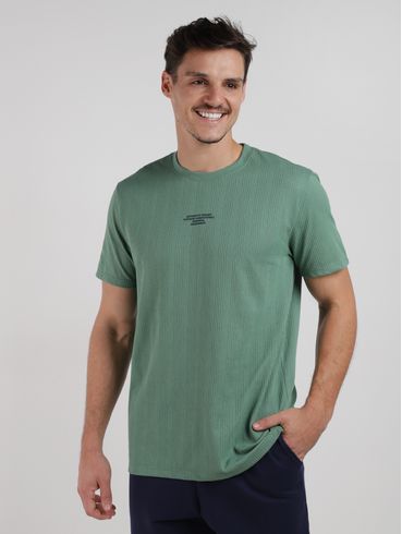 Camiseta Manga Curta Eletrón Masculina VERDE