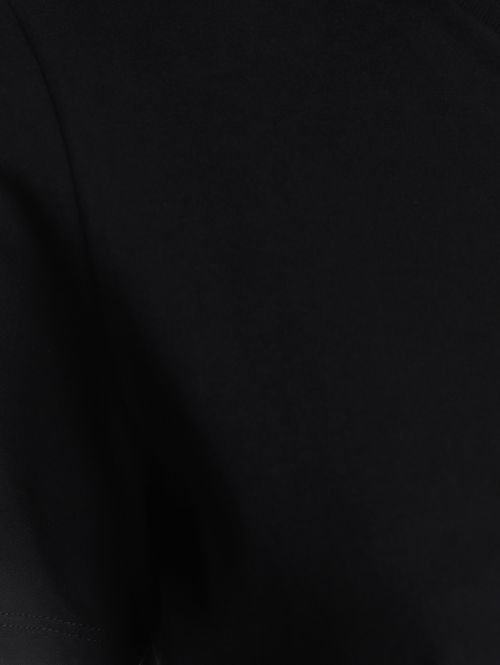 Blusa Básica Manga Curta  Feminina PRETO