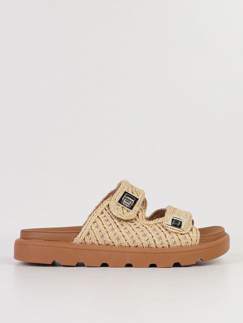 Chinelo Tramado Com Fivelas Vizzano Feminino NATURAL