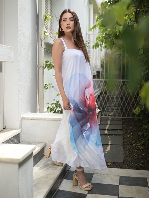 Vestido Tule Autentique Feminino OFF WHITE