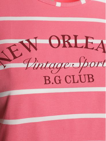 Blusa Cropped Manga Curta Feminina ROSA