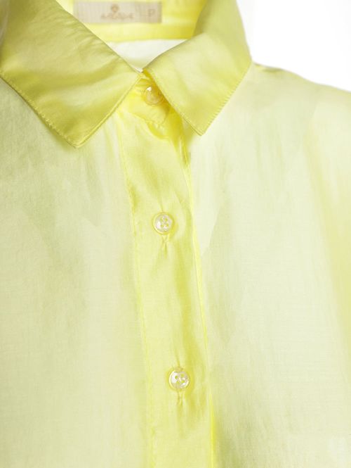 Camisa Transparência Martingale Feminina AMARELO