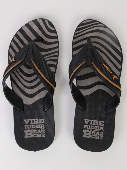 Chinelo Way Element Rider Masculino PRETO/CINZA/AMARELO