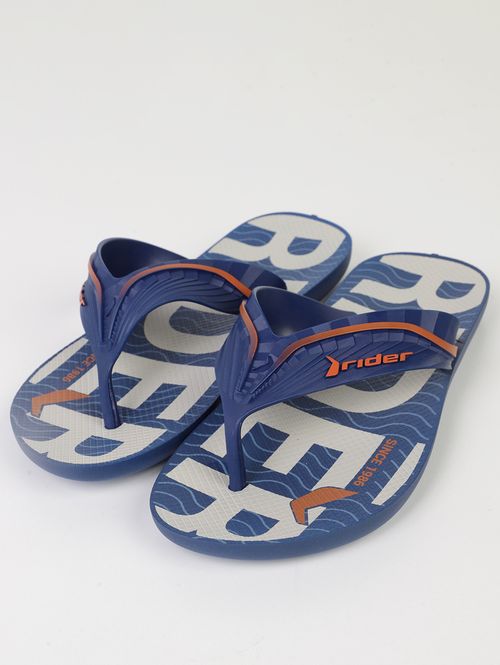Chinelo Way Element Rider Masculino AZUL/BEGE/LARANJA