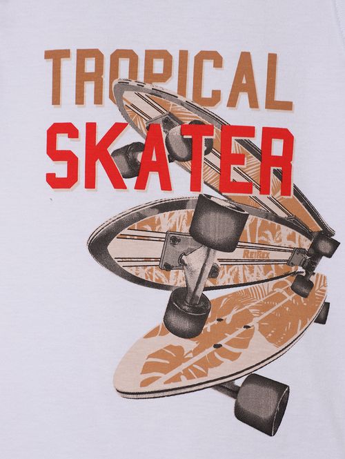 Conjunto Curto Infantil Para Menino - BRANCO