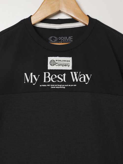 Camiseta Manga Curta Juvenil Para Menino - PRETO