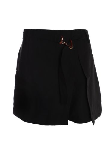 Short Saia Com Cinto Feminino PRETO