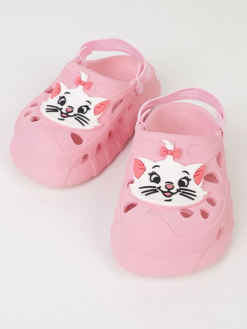 Babuche Marie Disney Infantil Para Menina  - ROSA CLARO/BRANCO