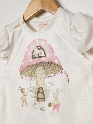 Conjunto Curto Infantil Para Bebê - ROSA