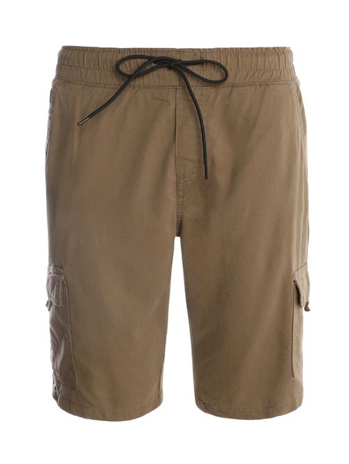 Bermuda Sarja Cargo Masculina CAQUI
