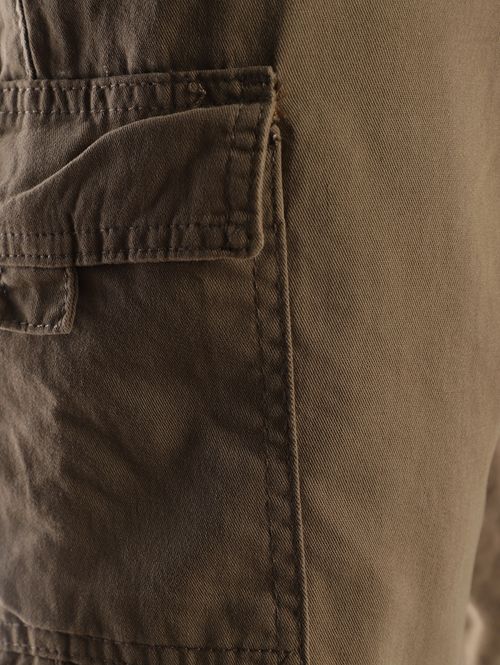 Bermuda Sarja Cargo Masculina CAQUI