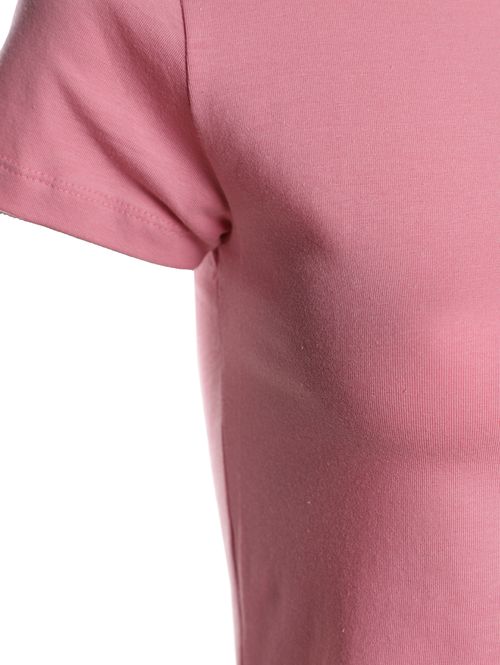 Blusa Cropped Manga Curta Autentique Feminina ROSA
