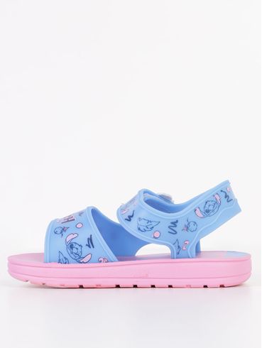Sandália Stitch Grendene Infantil Para Bebê - AZUL/ROSA