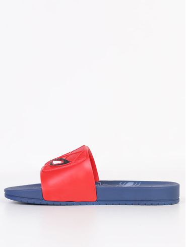 Chinelo Slide Homem Aranha Juvenil Para Menino - VERMELHO/AZUL