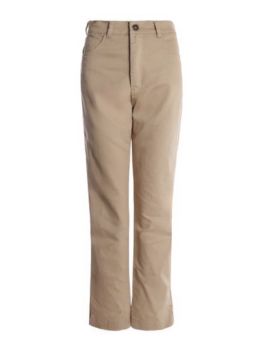 Calça Sarja Reta Feminina BEGE