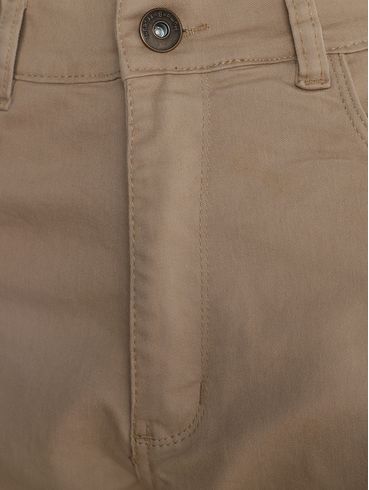 Calça Sarja Reta Feminina BEGE