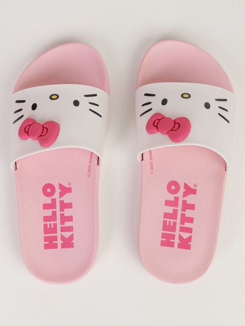 Slide Hello Kitty Grandene Juvenil Para Menina- ROSA/BRANCO