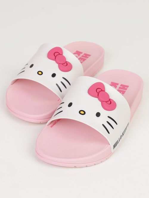 Slide Hello Kitty Grandene Juvenil Para Menina- ROSA/BRANCO