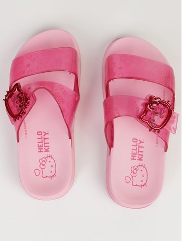 Chinelo Hello Kitty Grendene Juvenil Para Menina- ROSA CLARO/ROSA