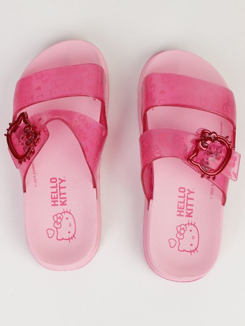 Chinelo Hello Kitty Grendene Juvenil Para Menina- ROSA CLARO/ROSA