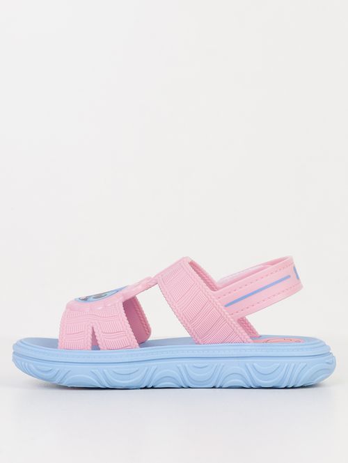 Sandália Stitch Puff Bag Infantil Para Menina - AZUL/ROSA