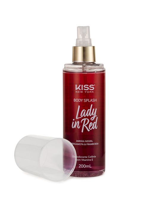 Body Splash Lady In Red Kiss New York 200ml UNICO