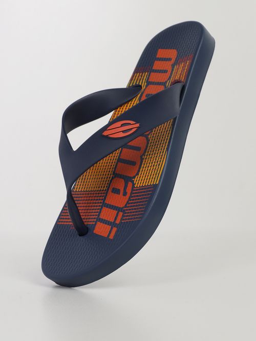 Chinelo Tropical Mormaii Juvenil Para Menino- MARINHO/LARANJA