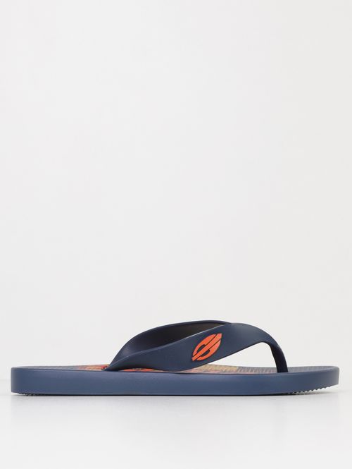 Chinelo Tropical Mormaii Juvenil Para Menino- MARINHO/LARANJA
