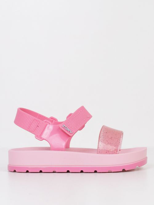 Sandália Moderninha Velcro Infantil Para Menina- ROSA CLARO/ROSA