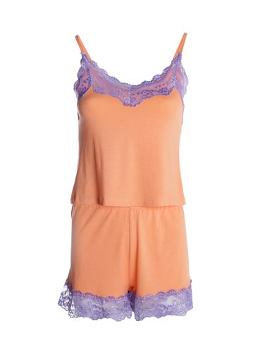 Short Doll Com Renda Feminino LARANJA