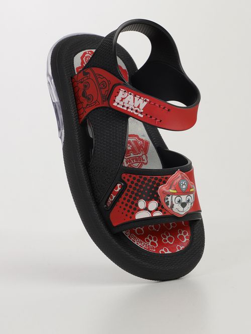 Sandália Patrulha Canina Infantil Para Menino - VERMELHO/PRETO